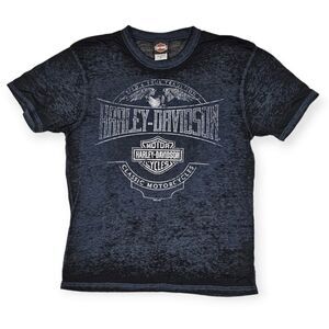 Harley Davidson Elvis Graceland Grey Lightweight Thin Shirt‎ Men's Size Small